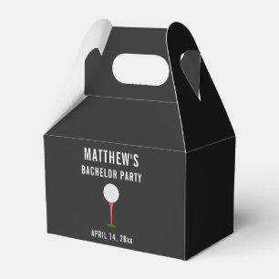 Bachelor Party Golf Ball Wedding Favor Boxes