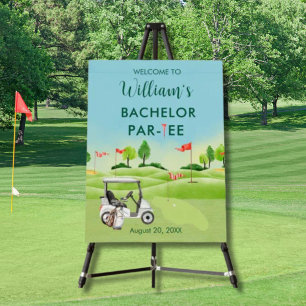 Bachelor Party Golf Guy Par-tee Welcome Foam Board