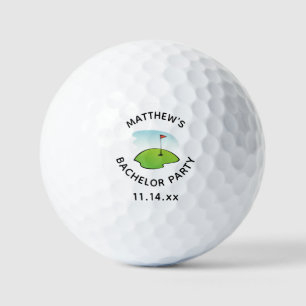 Bachelor Party Golf Hole Golfer Wedding Favor Golf Balls