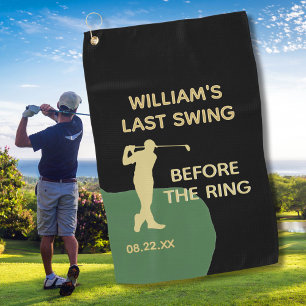Bachelor Party Golf Last Swing Name Welcome   Towel