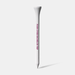 Bachelor Party Golf Tees – Four Cities Custom Set