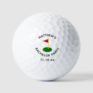 Bachelor Party Golfer Golf Hole Wedding Favor Balls