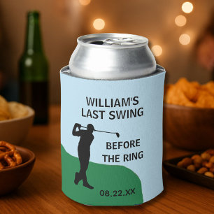 Bachelor Party Golfer Name Date Last Swing Can Cooler