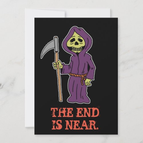 Bachelor Party Grim Reaper Invitation