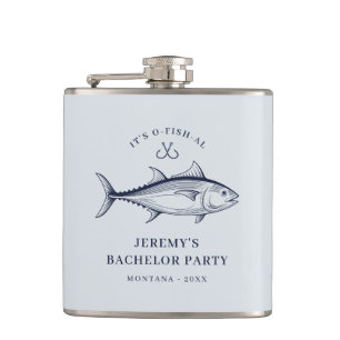 Bachelor Party Groom Fishing Party Flask