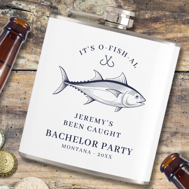 Bachelor Party Groom Fishing Trip Custom Flask (Creator Uploaded)