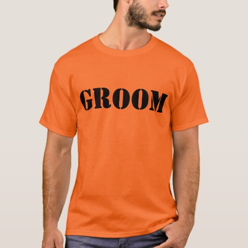 Bachelor party groom funny T_Shirt