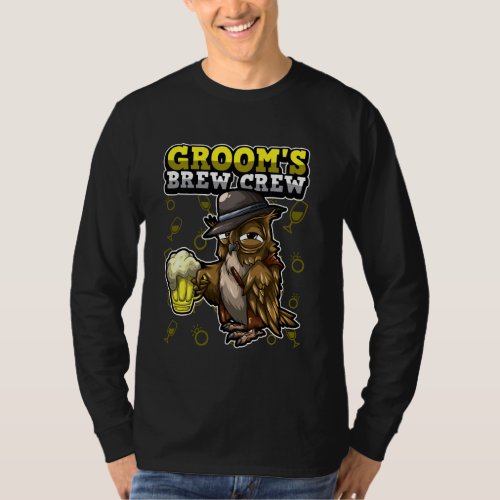 Bachelor Party Groom  Groomsmen Drinking Crew Fun T_Shirt