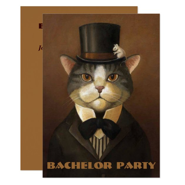 Bachelor Party,groom Shower,stag Party.... Invitation