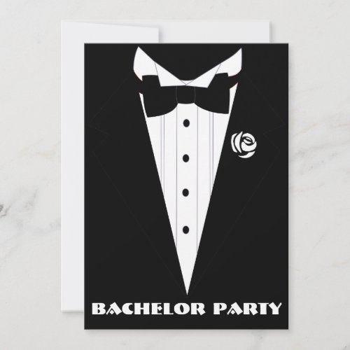 bachelor partygroom showerstag party invitation