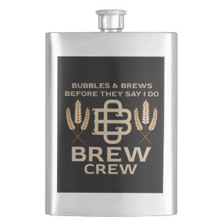 Bachelor Party Groom Squad Tying the Knot Flask