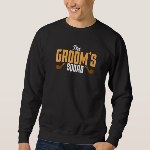 Bachelor Party Grooms Crew Stag Wedding Party Mens Sweatshirt