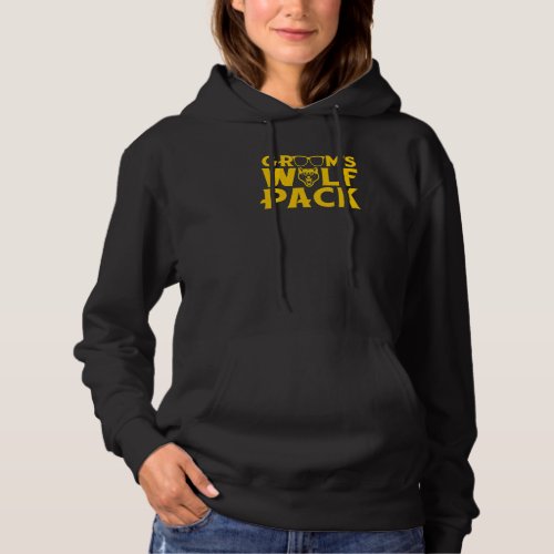 Bachelor Party Grooms Wolfpack Wedding Party Mens Hoodie