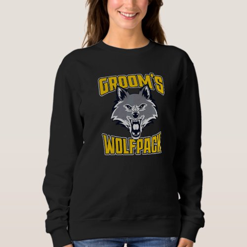 Bachelor Party Grooms Wolfpack Wedding Party Mens Sweatshirt