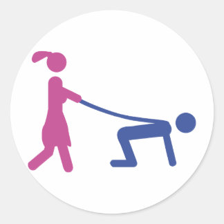 bachelor party icon classic round sticker