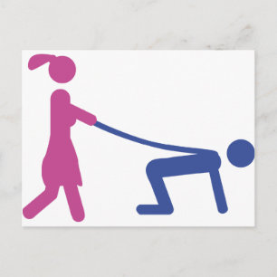 bachelor party icon postcard
