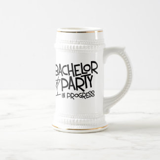 Bachelor Party In Progress Beer Stein