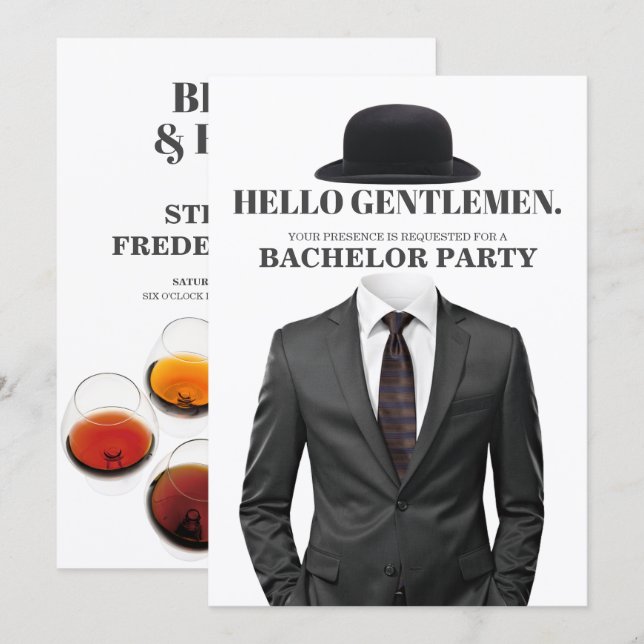 Bachelor Party Invitation (Front/Back)