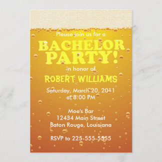 Bachelor Party Invitation