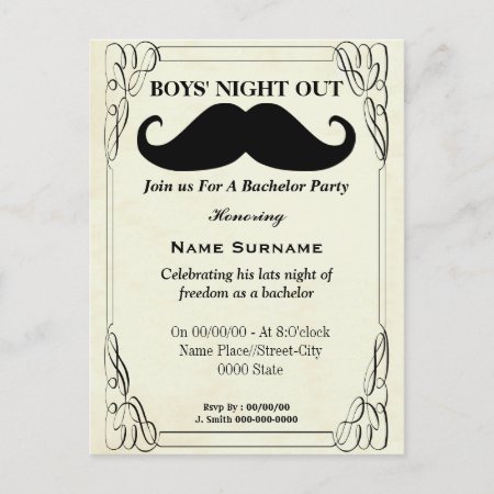 Bachelor Party Invitation,groom Shower Invitation