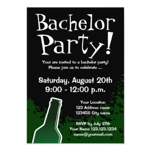 Bachelor Party Invitations Zazzle