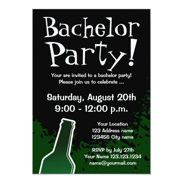 Bachelor Party Invitations | Custom Invites