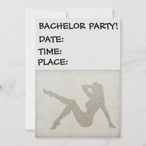 BACHELOR PARTY INVITATIONS PINUP GIRL