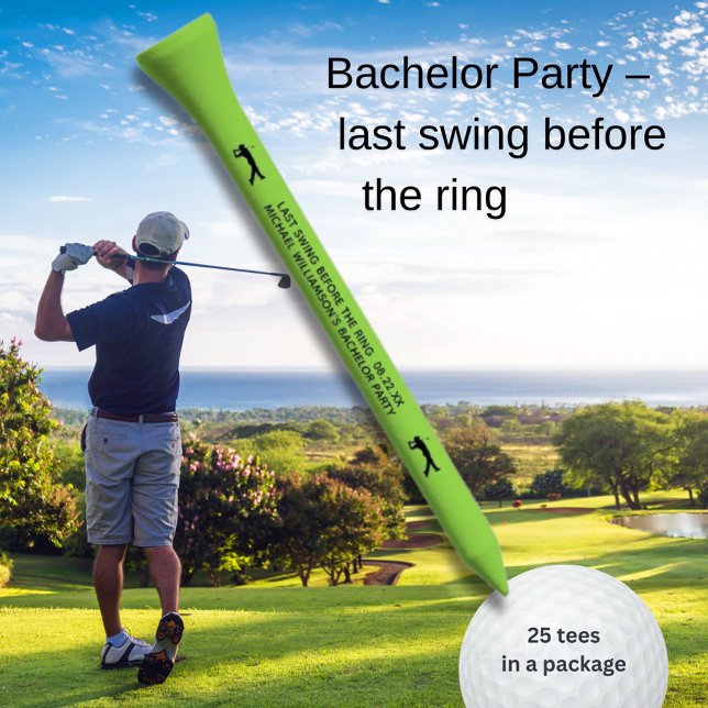 BACHELOR PARTY LAST SWING BEFORE THE RING  GOLF TEES (Creator Uploaded)