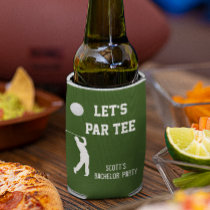 Bachelor Party Let's Par Tee Golfing Trip Can Cooler