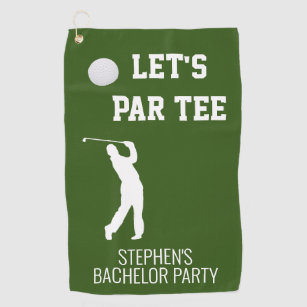 Bachelor Party Let's Par Tee Golfing Trip Golf Golf Towel