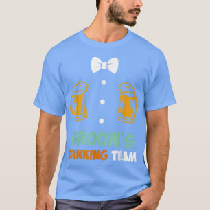 Bachelor party men team groom wedding  T-Shirt