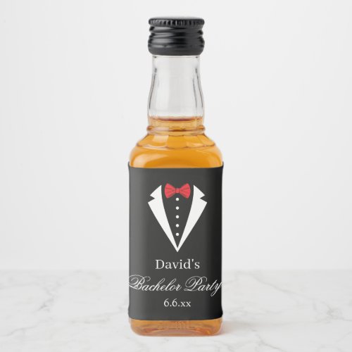Bachelor Party Mini Liquor Bottle Labels