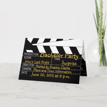 Bachelor Party Movie Theme Invitations by stampgallery at Zazzle