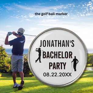 Bachelor Party Name Date Golf Ball Marker