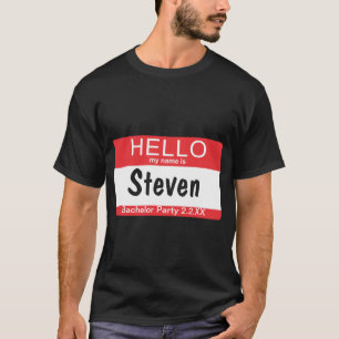 Bachelor Party Name Tag Gift T-Shirt