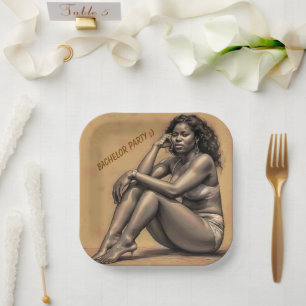 BACHELOR PARTY PAPER PLATES