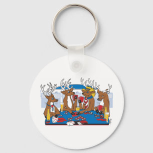 Bachelor Party Poker in Vegas Keychain