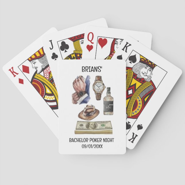 Bachelor Party Poker Party Playing Cards (Back)