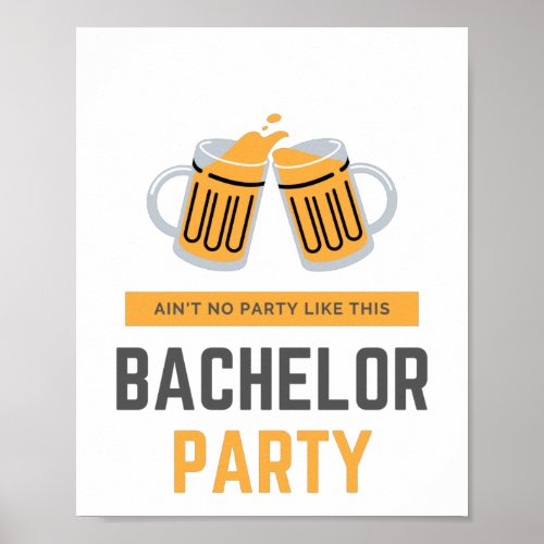 Bachelor party poster