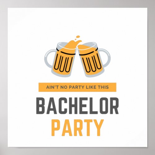 Bachelor party poster