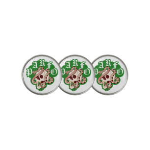 Bachelor Party Scramble Edgy Skull Logo PARFO Golf Ball Marker