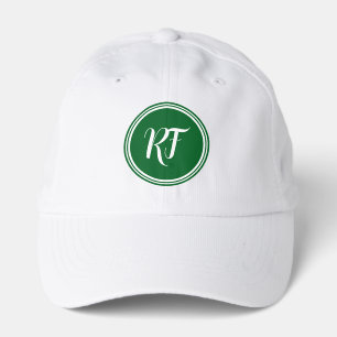 Bachelor Party Scramble Green Script Monogram Performance Cap