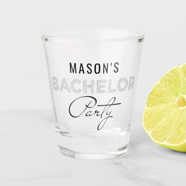 Bachelor Party Shot Glass Favors (Front)