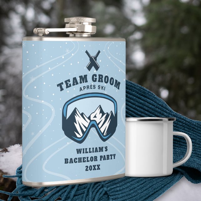 Bachelor Party Ski Resort Weekend Team Groom Flask (Creator Uploaded)