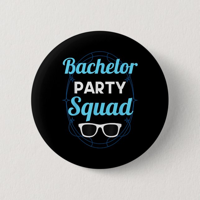 Bachelor Party Squad Team Bride Groom _2  Button (Front)