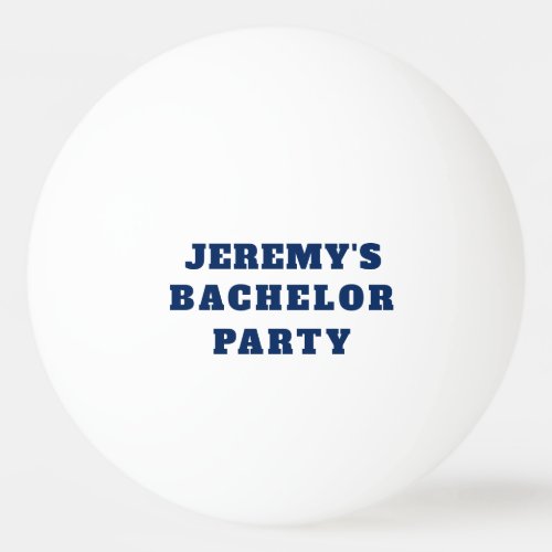 Bachelor Party Stag Party Pong Ball Blue Hashtag