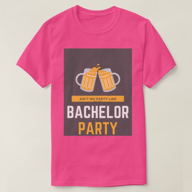 Bachelor party sticker T-Shirt (Design Front)