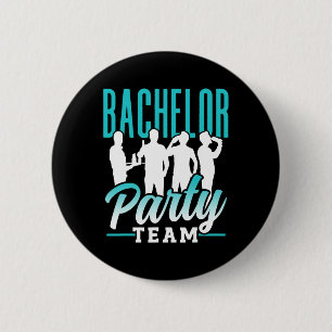 Bachelor Party Team Groom Bride 2 Button