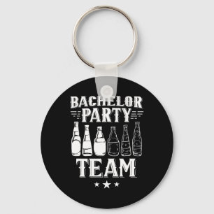 Bachelor Party Team Groom Bride 4 Keychain