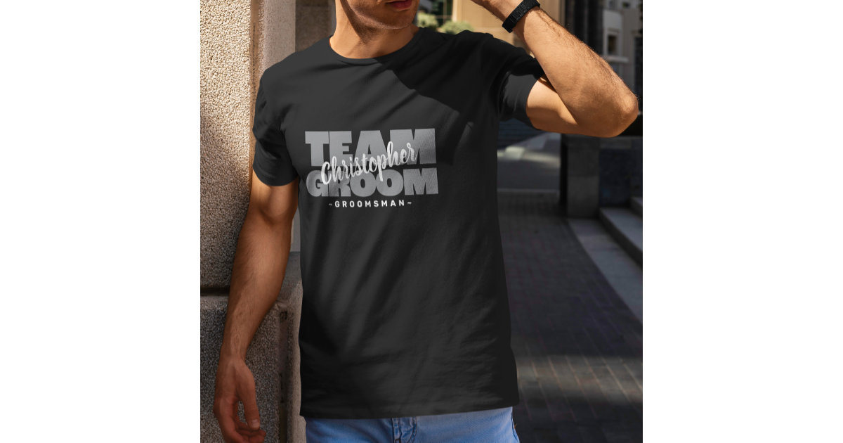 Top Groom Bachelor Party Groomsmen Shirts Personalized Group 